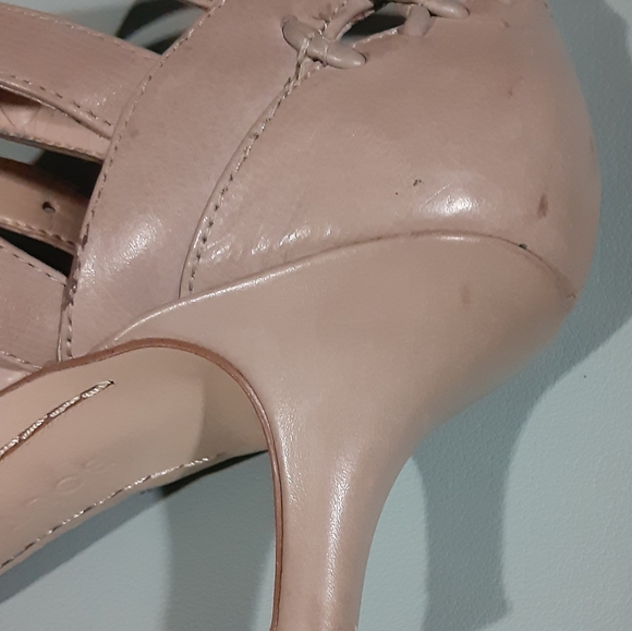 USED Boutique 9 Strappy Leather Heels size 6.5 M - Picture 11 of 13